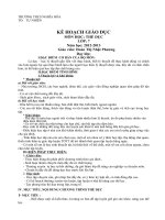 Ke hoach giao duc mon the duc lop 7 