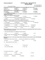 NGUYEN HUỆ ĐỀ THI THỬ THPT QUỐC GIA MÔN TIẾNG ANH