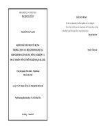 Quản trị kinh doanh Kiểm soát rủi ro tín dụng trong cho vay hộ kinh doanh tại chi nhánh Ngân hàng nông nghiệp và phát triển nông thôn EaKpam Đắk Lắk