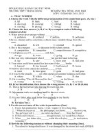 de thi KT HK II lop 11 2012 MÔN TIẾNG ANH
