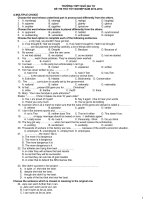 THPT NGO GIA TU ĐỀ THI THỬ THPT QUỐC GIA MÔN TIẾNG ANH