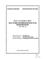 DỰ án xây DỰNG và bồi DƯỠNG đội NGŨ cán bộ, cốt cán của đoàn VÙNG tôn GIÁO 