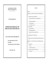 Mô hình chuỗi thời gian mở trong sự báo chuỗi thời gian Mô hình một số thuật toán dự báo trong mô hình chuỗi thời gian mờ