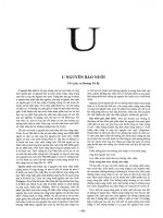 Bách khoa thư bệnh học phần u,v,x 