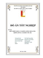 ĐIỀU KHIỂN ĐỘNG CƠ KHÔNG ĐỒNG BỘ BA PHA KHÔNG DÙNG CẢM BIẾN TỐC ĐỘ