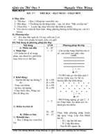 Giáo án thể duc lớp 7 mới ky 2 