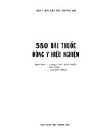 380 bài thuốc đông y hiệu nghiệm 