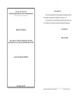 luận văn thạc sĩ Thực trạng và những giải pháp chủ yếu nhằm phát triển sản xuất chè tại thành phố thái nguyên