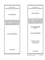 luận văn thạc sĩ Thực trạng và giải pháp chủ yếu nhằm phát triển ứng dụng công nghệ thông tin trong các doanh nghiệp nông lâm nghiệp trên địa bàn tỉnh Thái Nguyên