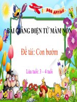 Bài giảng điện tử mầm non lớp Mầm đề tài Con bướm