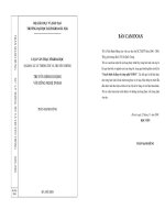 Luận văn thạc sĩ Truyển hình di động với công nghệ DVBH
