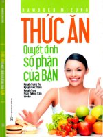 Thức ăn quyết định số phận của bạn