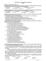 Tong hop ĐỀ THI THỬ THPT QUỐC GIA MÔN TIẾNG ANH