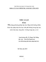 Tiểu luận giáo dục công dân: Vận dụng phương pháp dạy học bằng tình huống nhằm Giáo dục pháp luật cho học sinh phổ thông trong dạy học môn Giáo dục công dân  ë tr­êng trung häc c¬ së