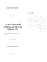 LUẬN VAN THẠC SĨ ỨNG DỤNG QUÁ TRÌNH BÁN MARKOV VÀO MÔ HÌNH RỦI RO TRONG BẢO HIỂM