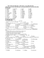 DE CUONG ON KIEM TRA 1t l1 HKI 2015 2016 MÔN TIẾNG ANH LỚP 11