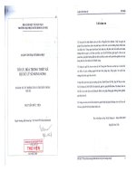 Luận văn thạc sĩ Tối ưu hóa trong thiết kế bộ xử lý số song song