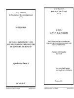 Luận văn thạc sĩ Thực trạng và giải pháp phát huy vai trò nguồn nhân lực trong phát triển xã hội khu vực nông thôn tỉnh Thái Nguyên