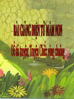 Bài giảng điện tử mầm non Lớp nhà trẻ đề tài Truyện Chiếc vòng chuông