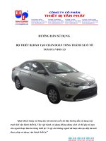 1.HDSD tong thanh xe  vios 2015