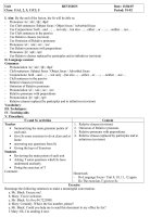 giáo án tiếng anh lớp 11 Review  term II  2008