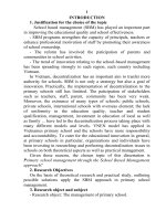 (TÓM TẮT LUẬN ÁN TIẾN SĨ KHOA HỌC GIÁO DỤC BẰNG TIẾNG ANH) QUẢN LÝ TRƯỜNG TIỂU HỌC THEO TIẾP CẬN QUẢN LÝ DỰA VÀO NHÀ TRƯỜNG