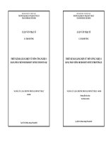 Luận văn thạc sĩ Thiết kế bài giảng điện tử môn công nghệ 11 bằng phần mềm Microsoft Office Frontpage