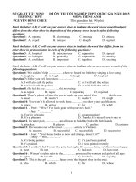 THpt nguyễn đình chiểu ĐỀ THI THỬ THPT QUỐC GIA MÔN TIẾNG ANH