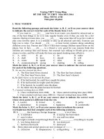 de thi thu TN nam 2013 2014 MÔN TIẾNG ANH