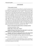 Vận dụng một số phương pháp thống kê phân tích tình hình kinh tế tỉnh Thanh Hoá giai đoạn từ 1996 - 2003