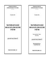 Tăng trưởng GDP và vấn đề nâng cao chất lượng cuộc sống ở Việt Nam