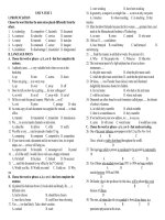 UNIT 9  test 2 Bài tập mai lan hương lớp 11