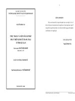 Luận văn thạc sĩ Thực trạng và một số giải pháp phát triển trang trại ở tỉnh Bắc Cạn