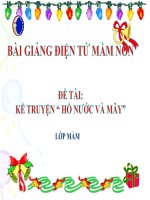 Bài giảng điện tử mầm non lớp Mầm đề tài Truyện hồ nước và mây mưa