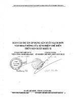 Báo cáo dự án áp dụng sản xuất sạch hơn vào hoạt động của xí nghiệp chế biến thuỷ sản xuất khẩu II 