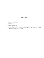 Một số biện pháp dạy tập làm văn dạng bài miêu tả đồ vật