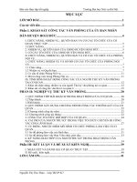 Báo cáo thực tập tốt nghiệp quản trị văn phòng tại ỦY BAN NHÂN dân HUYỆN HOÀI đức