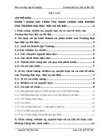 Báo cáo thực tập tốt nghiệp quản trị văn phòng tại Trường đại học nội vụ hà nội