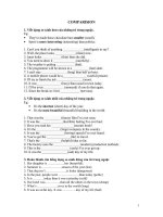 Bài tập câu so sánh tổng hợp