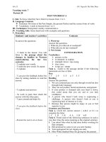 TEST YOURSELF a  UNIT 4 GIÁO ÁN MÔN TIẾNG ANH LỚP 12