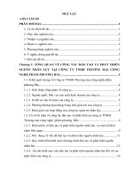 Báo cáo thực tập tốt nghiệp quản trị nhân lực: Thực trạng và giải pháp nhằm hoàn thiện và nâng cao hiệu quả công tác đào tạo và phát triển nguồn nhân lực tại công ty TNHH thương mại công nghệ phẩm phương bắc