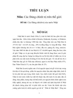 tiểu luận cao học các đảng chính trị các đảng chính trị của nước nhật