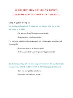 2  sự hòa hợp CHỦ vị 