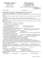 DE THI MON SINH HOC 12 HKI NAM HOC 2014   2015 CHINH THUC MA 132