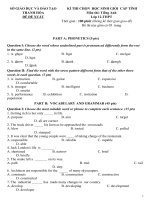 BO 05 DE HSG TIENG ANH LOP 12 CO DAP AN  DE DE XUAT CAP TINH NAM 2015 2016