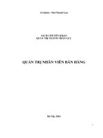 QUẢN TRỊ NHÂN VIÊN BÁN HÀNG
