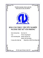 Báo cáo thực tập tốt nghiệp ngành thư ký tại Phòng nội vụ UBND thị xã hồng lĩnh