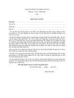 Mẫu đơn xin việc  Nhân viên Marketing