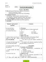 unit 3 GIÁO ÁN MÔN TIẾNG ANH LỚP 12