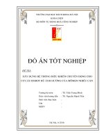 XÂY DỰNG HỆ THỐNG ĐIỀU KHIỂN CHUYỂN ĐỘNG CHO ROBOT BÙ ẢNH HƯỞNG CỦA MÔMEN NHIỄU CẢN